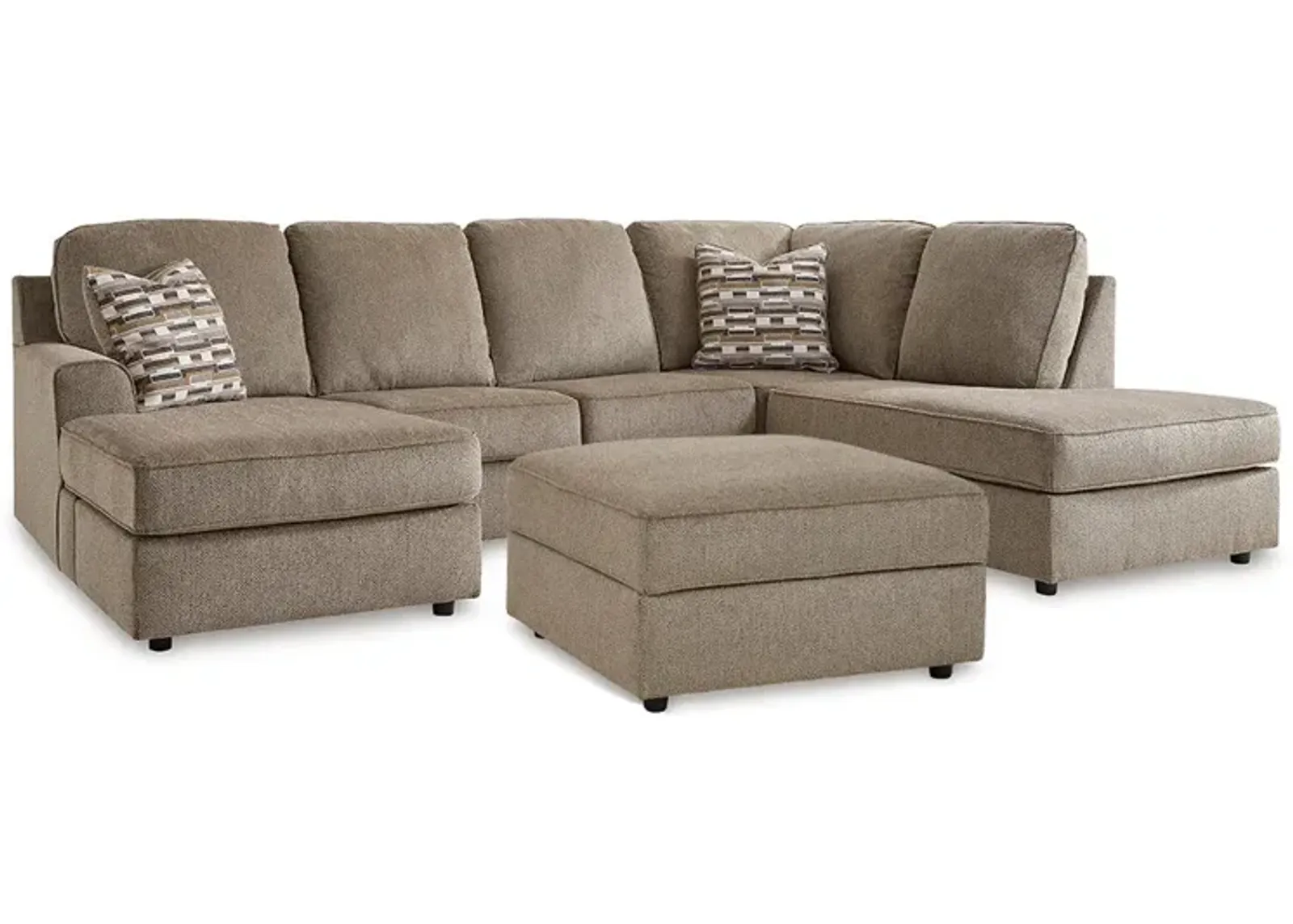 Sectional with Storage Ottoman O'Phannon Sectional with Chaise - Briar