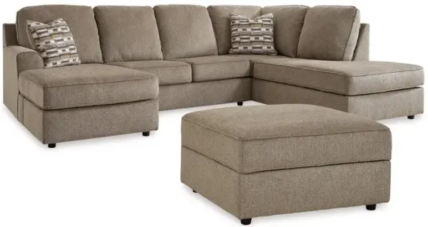 Sectional with Storage Ottoman Ophannon Sectional with Chaise - Briar