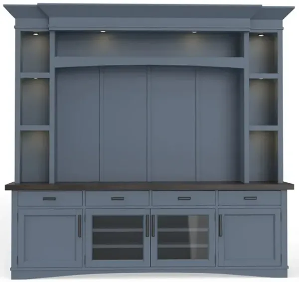 Blue Modern Roots Entertainment Center