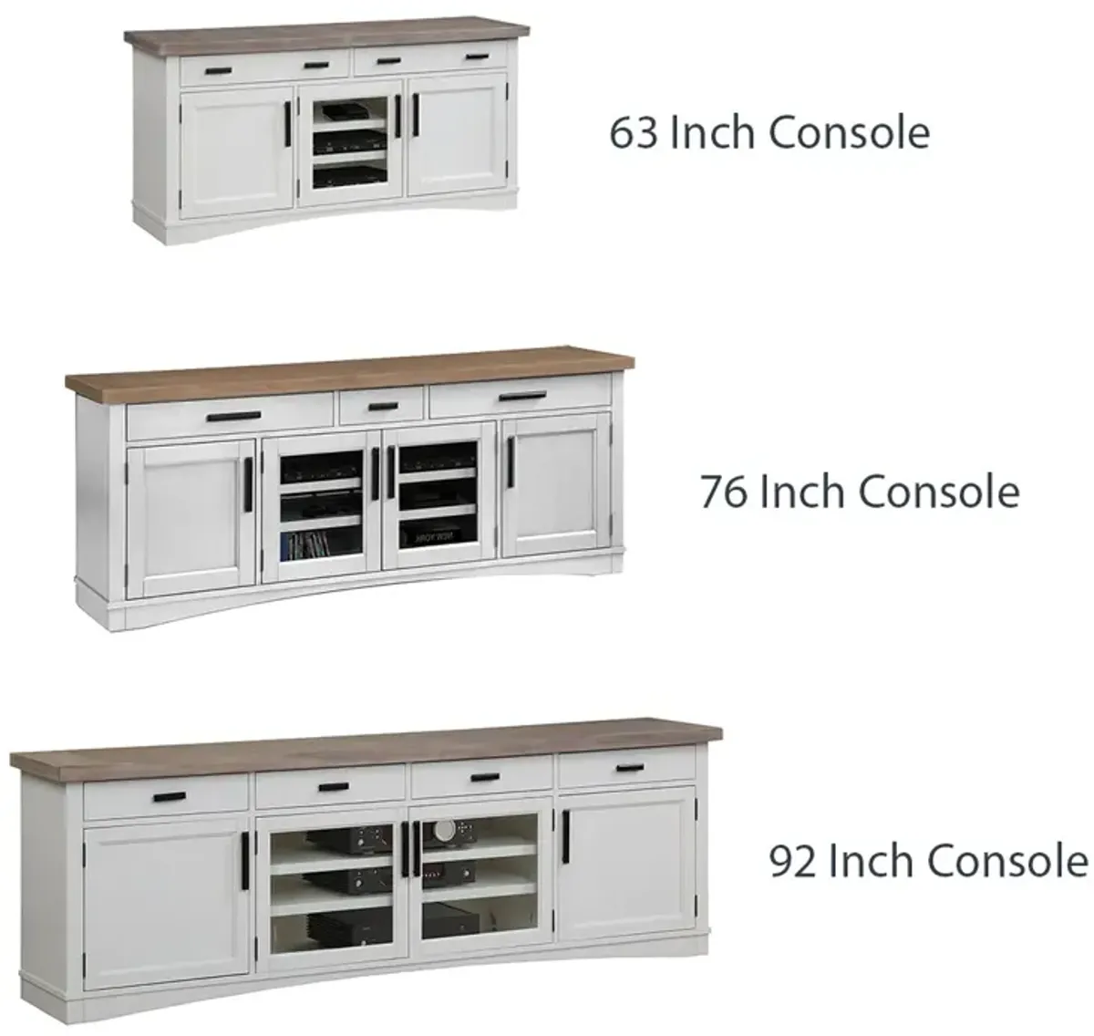 76 Inch / Cotton Modern Roots TV Console