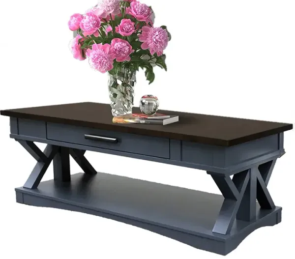 Blue Modern Roots Cocktail Table