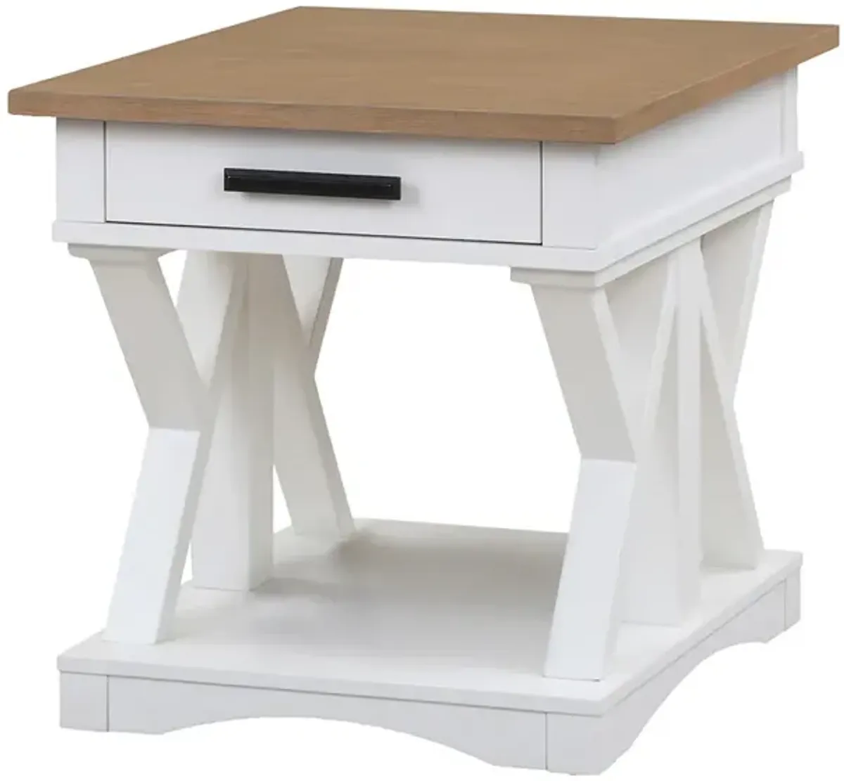 Cotton Modern Roots End Table