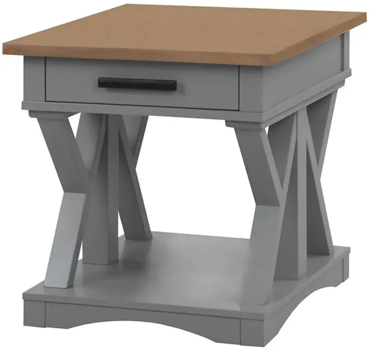 Blue Modern Roots End Table