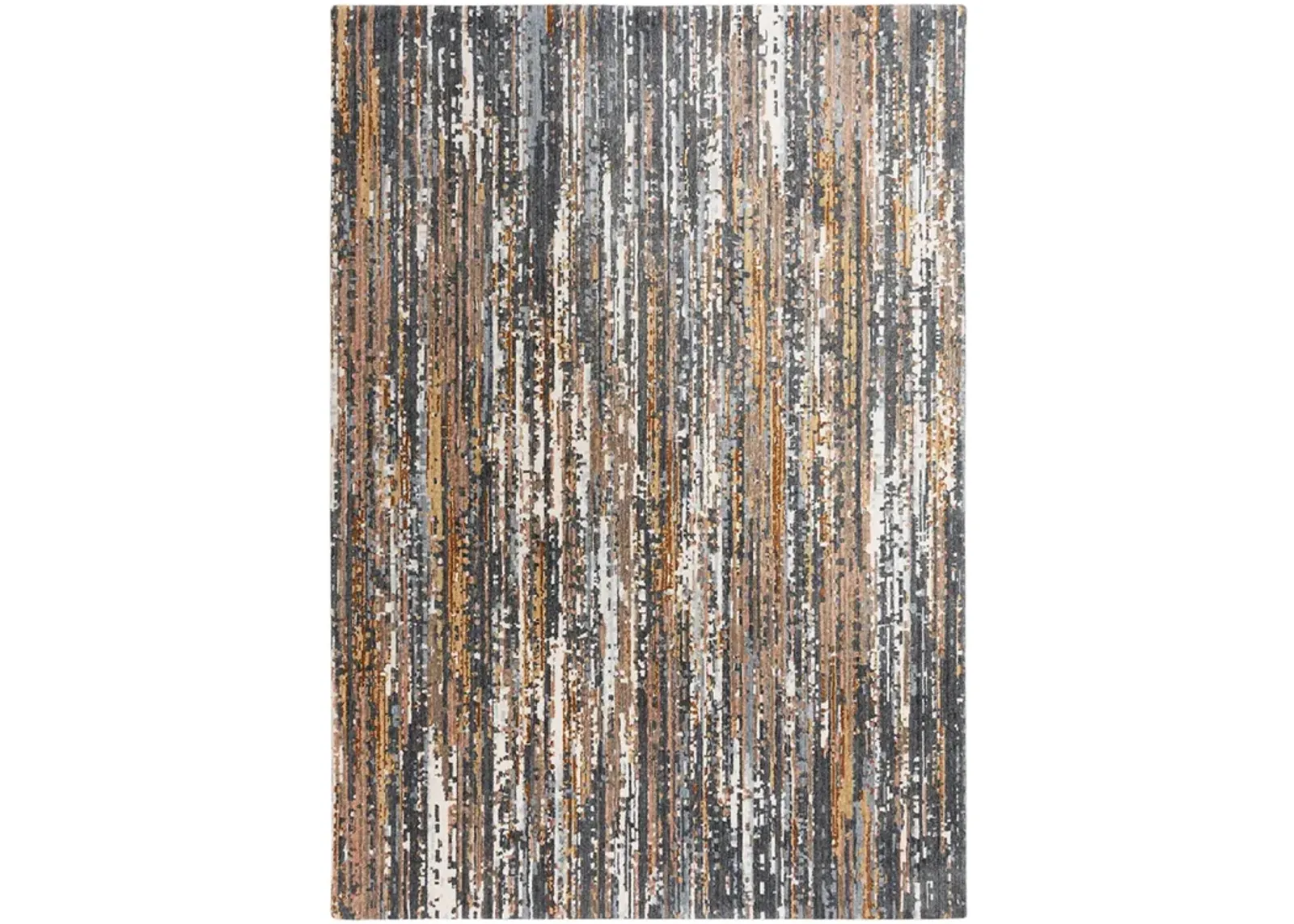 8 x 10 Jasper Charcoal Multi Rug