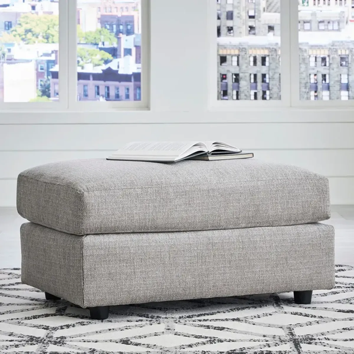 Dark Gray Stairatt Ottoman