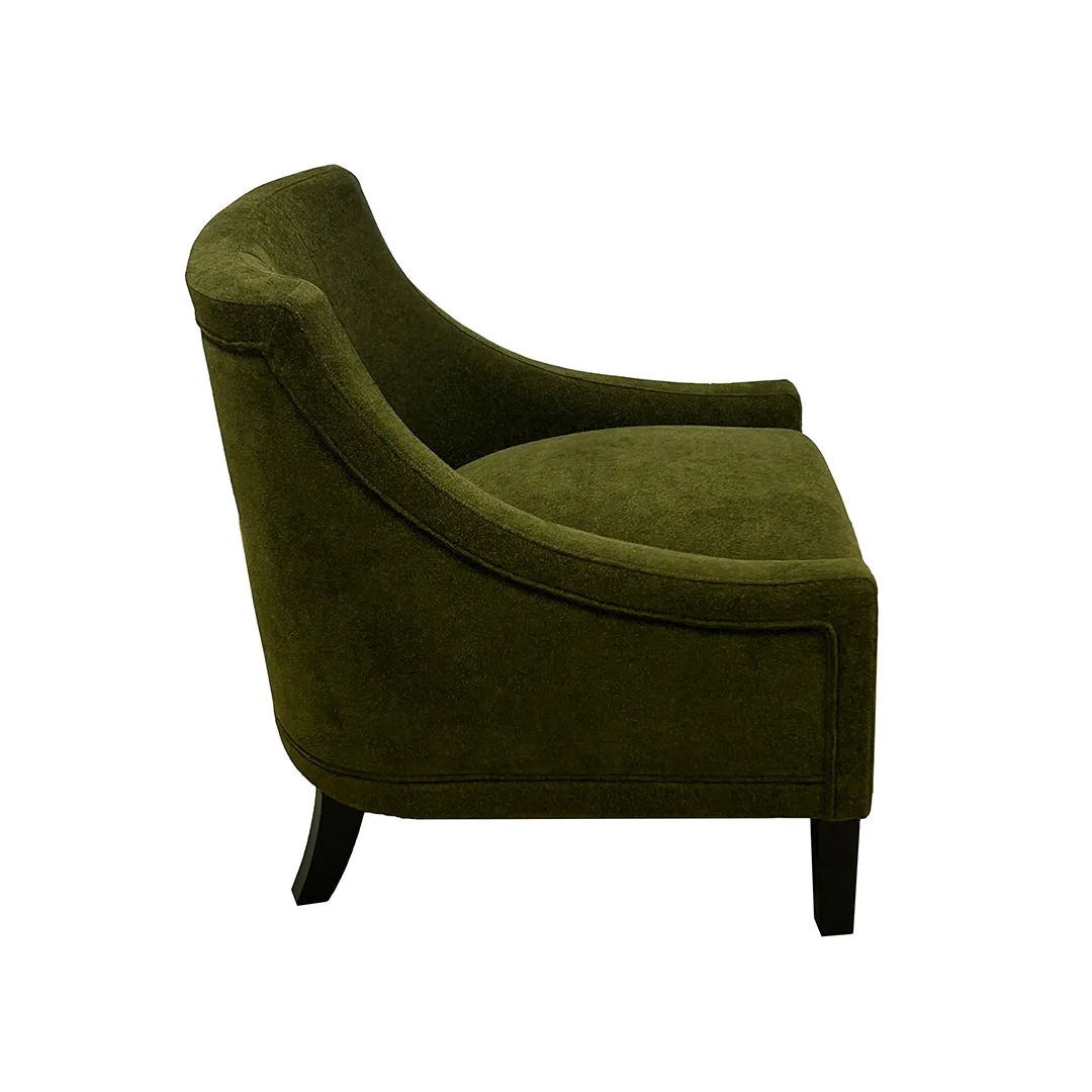 Green Roman Accent Chair