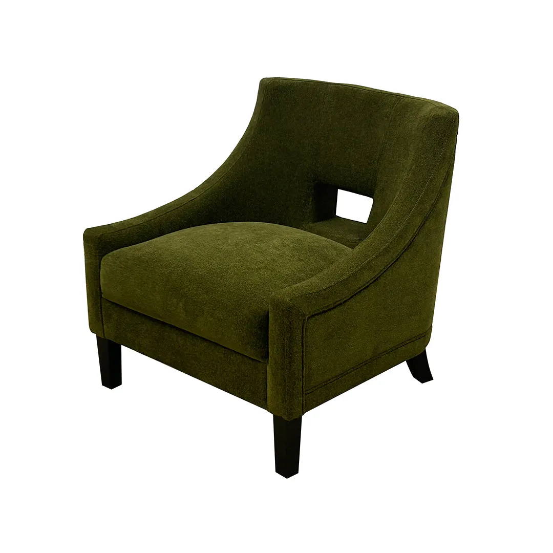 Green Roman Accent Chair