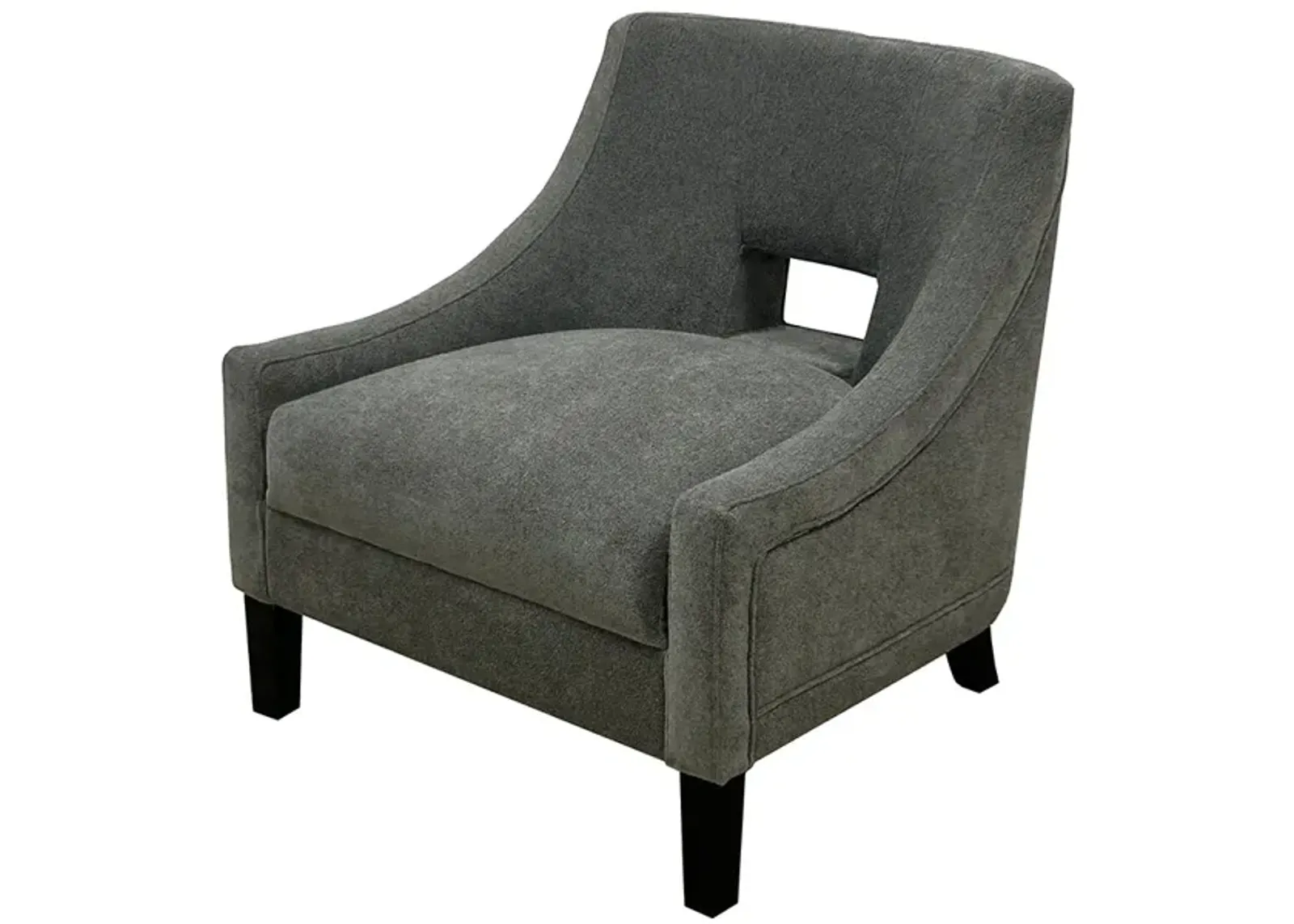 Grey Roman Accent Chair