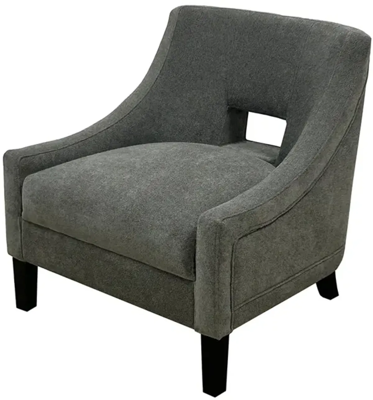 Grey Roman Accent Chair