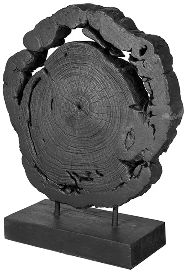 Black Teak Wood Sculpture I