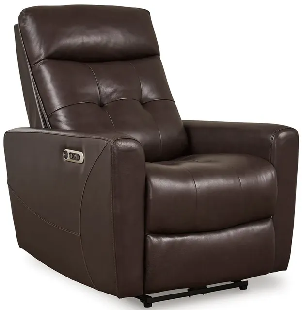 Chocolate Pisgham Power Recliner