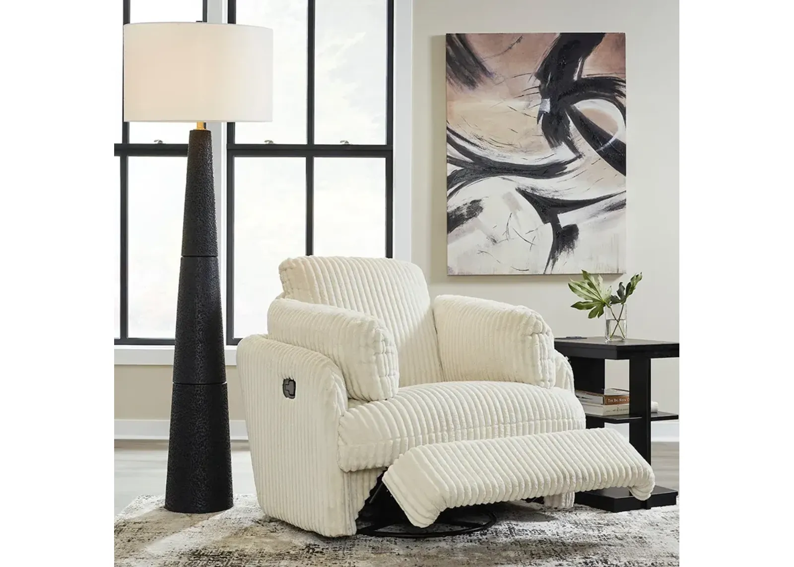 Ivory Tie-Breaker Swivel Glider Recliner