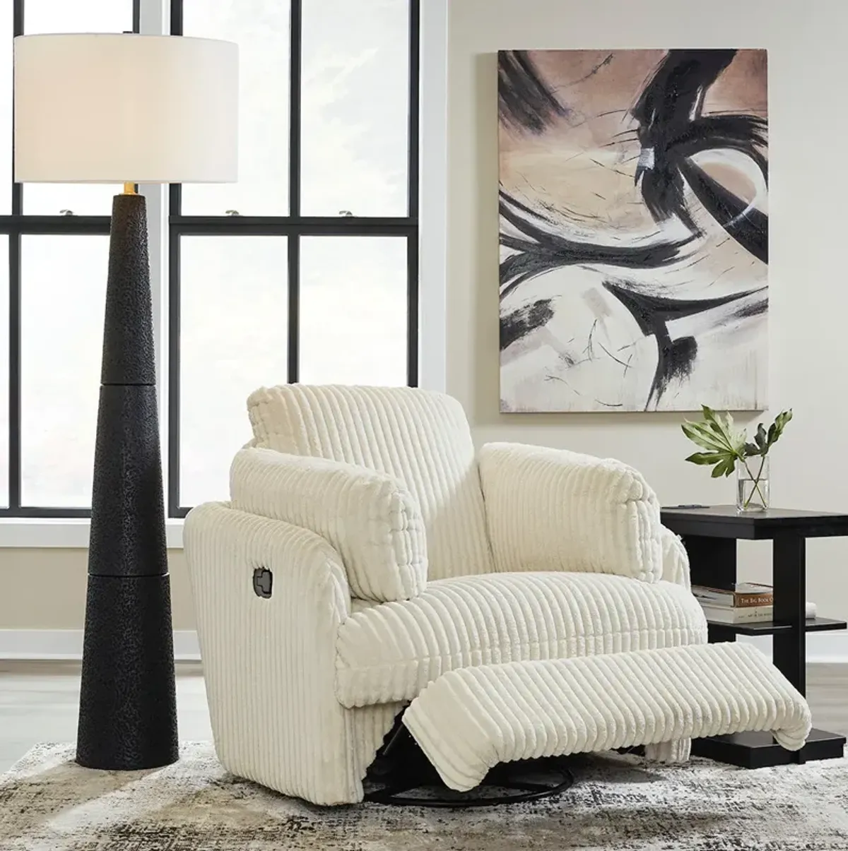 Ivory Tie-Breaker Swivel Glider Recliner