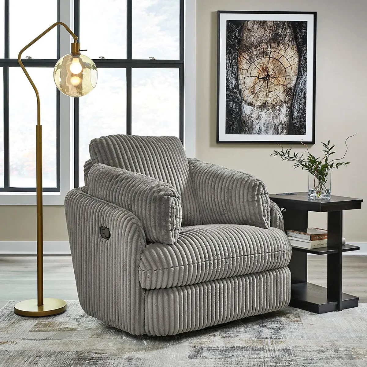 Fog Tie-Breaker Swivel Glider Recliner