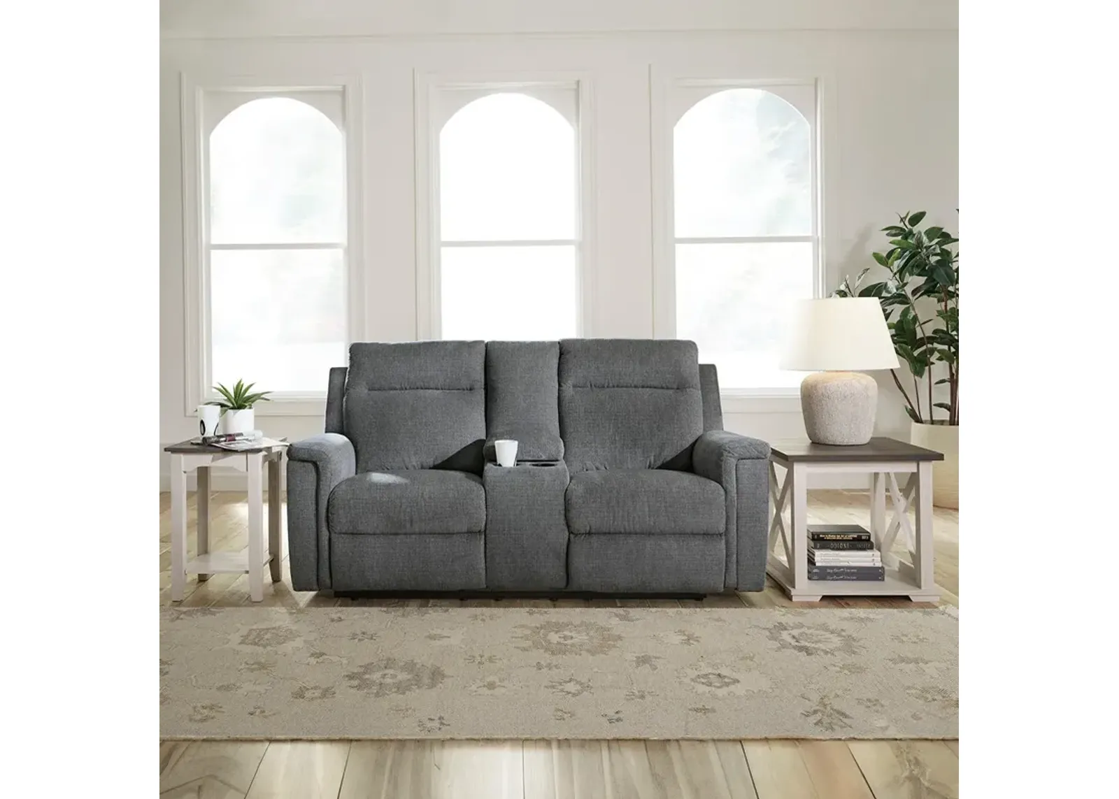 Barnsana Power Reclining Loveseat with Console