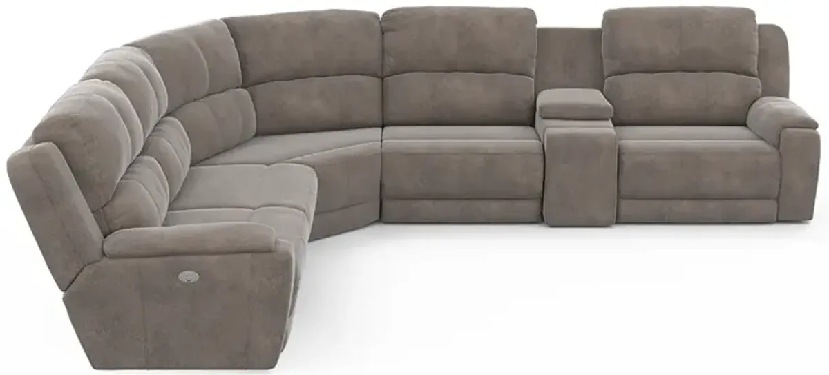 Dazzle Power Reclining Sectional (6pc)