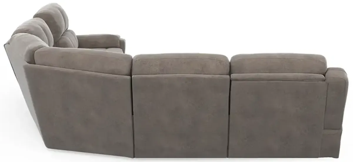 Dazzle Power Reclining Sectional (6pc)