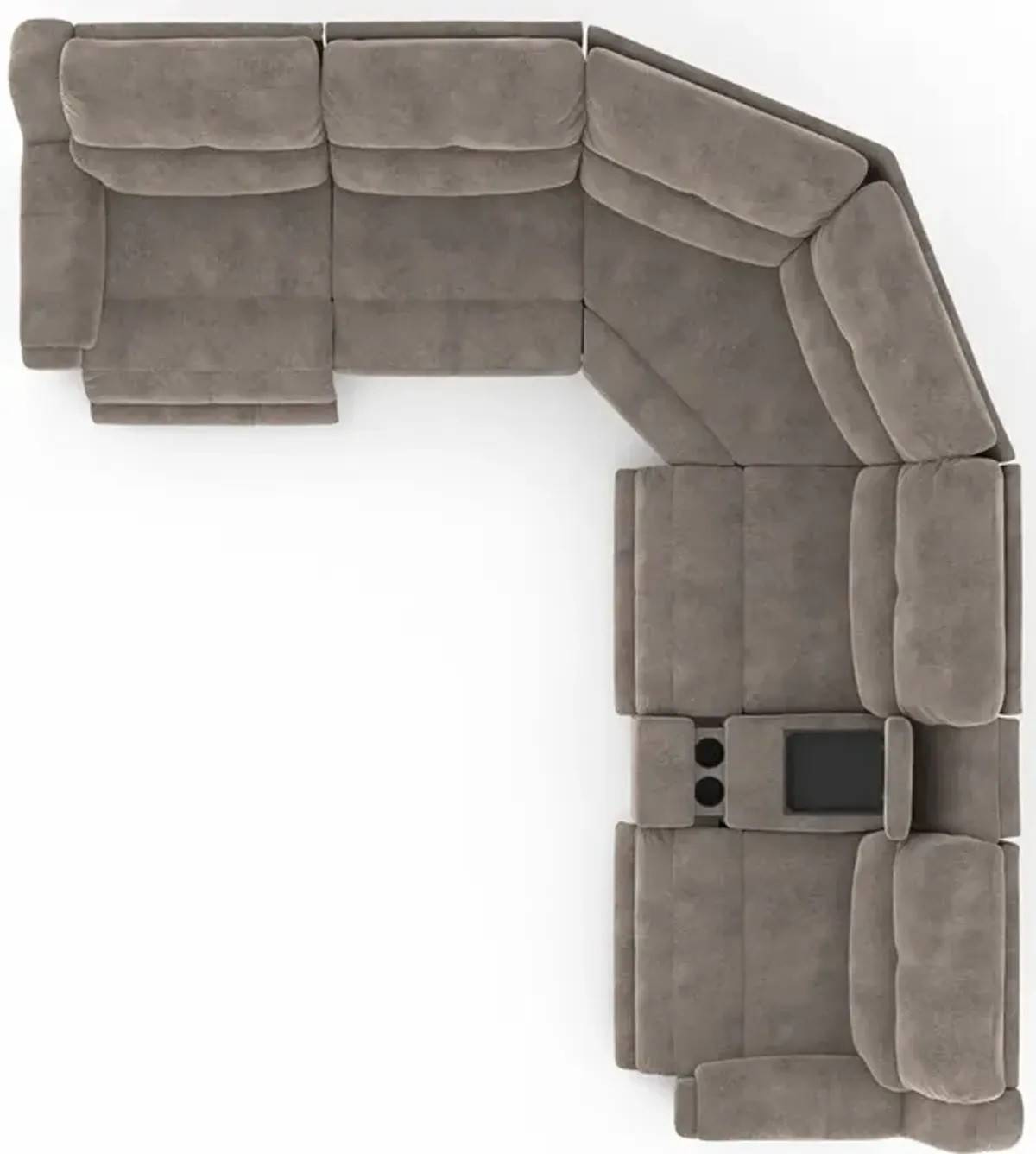 Dazzle Power Reclining Sectional (6pc)