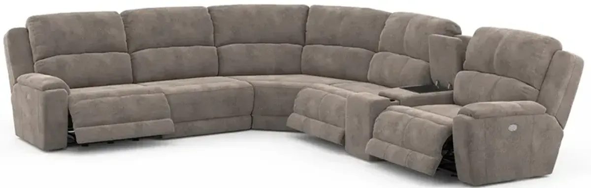 Dazzle Power Reclining Sectional (6pc)