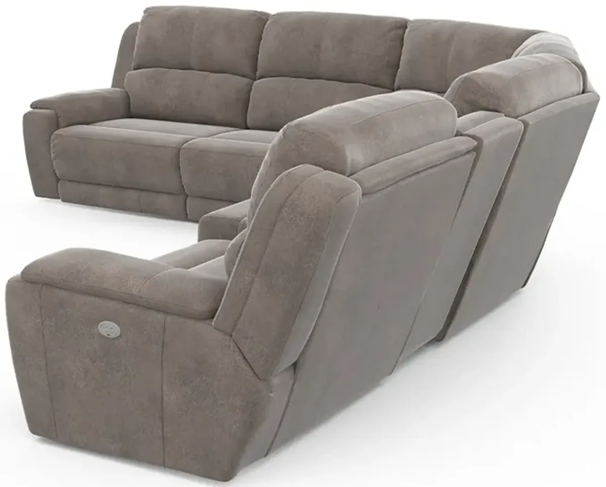 Dazzle Power Reclining Sectional (6pc)