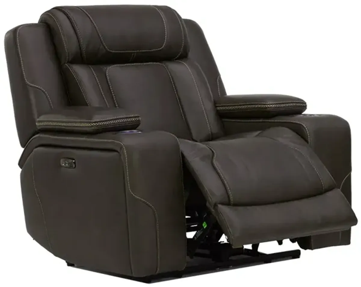 Charcoal First Class Power Recliner