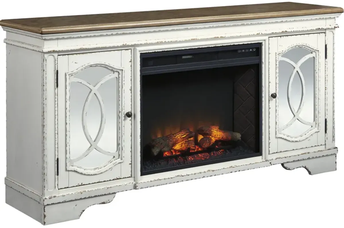 Realyn TV Stand with Fireplace