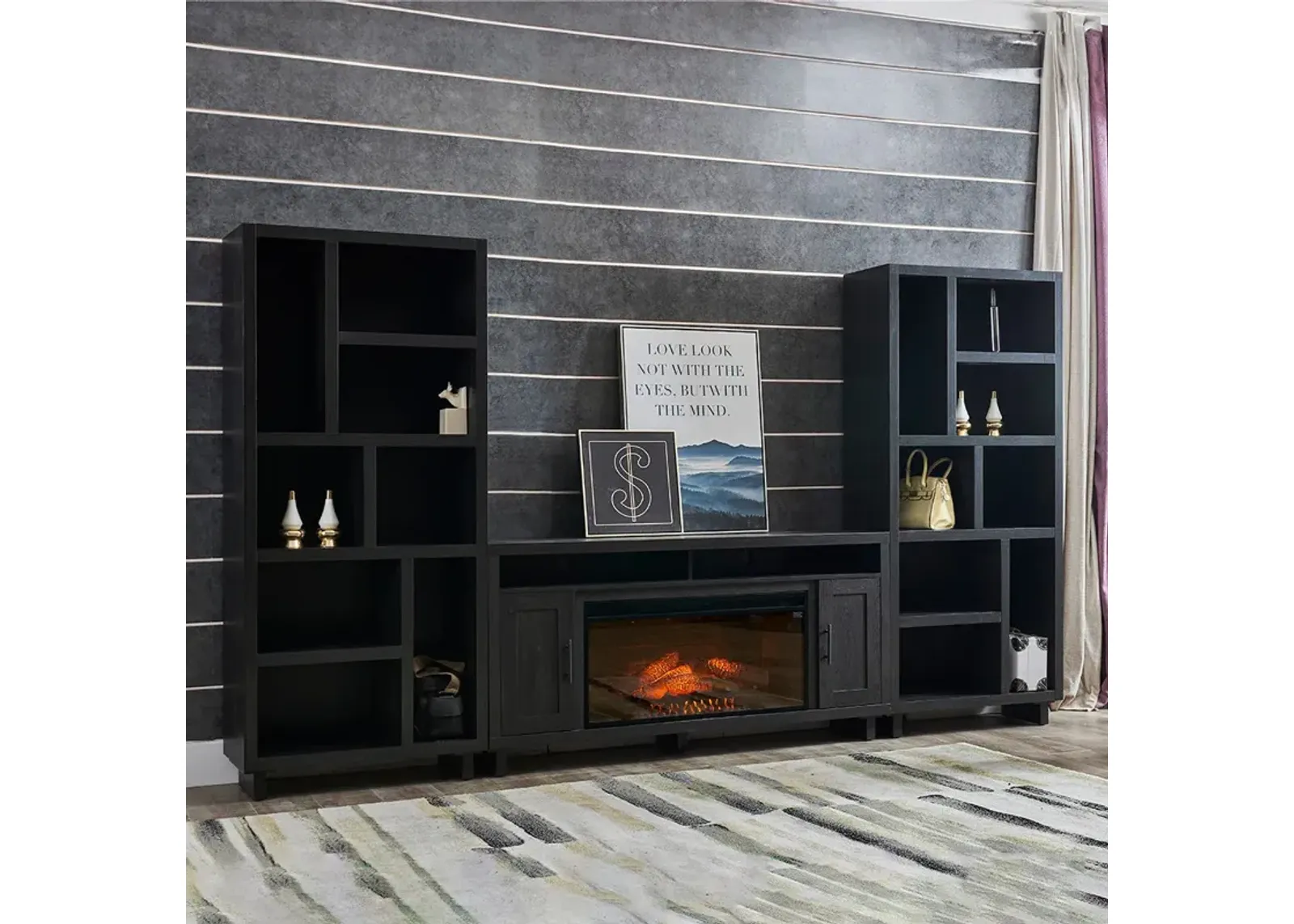 Kent Entertainment Center with Fireplace