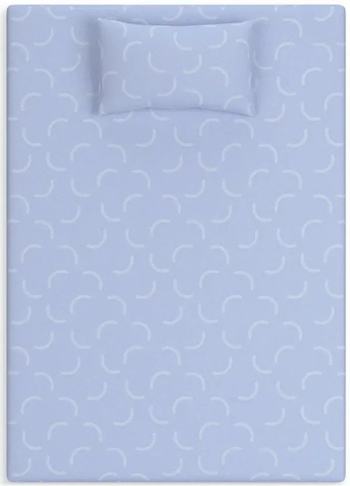 Twin / Blue iKidz Mattress with Pillow