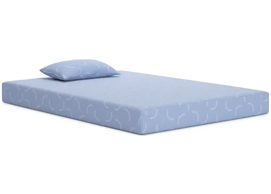 Twin / Blue iKidz Mattress with Pillow