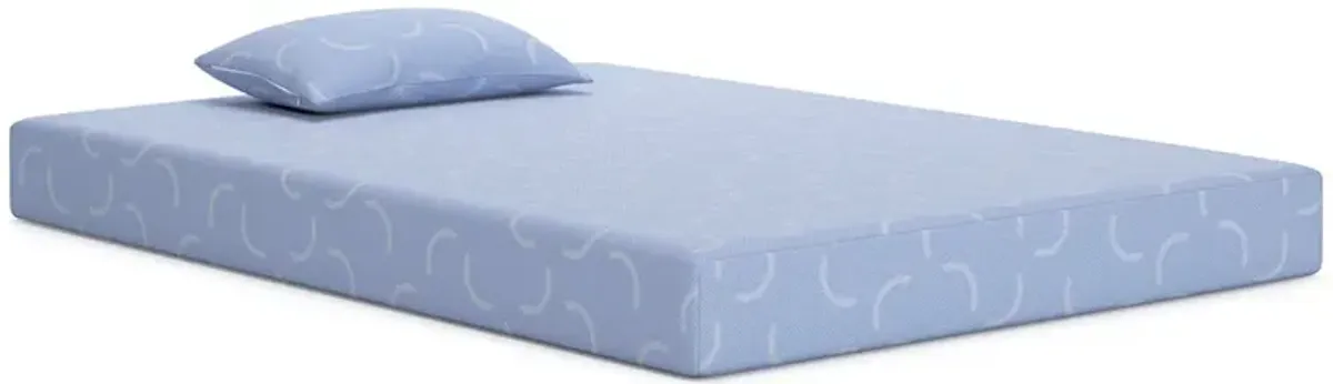 Twin / Blue iKidz Mattress with Pillow