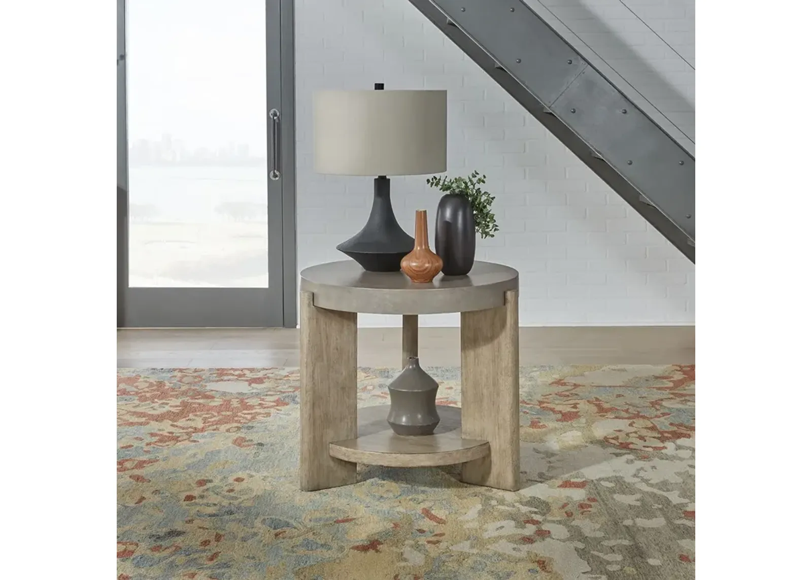 Affinity Round End Table