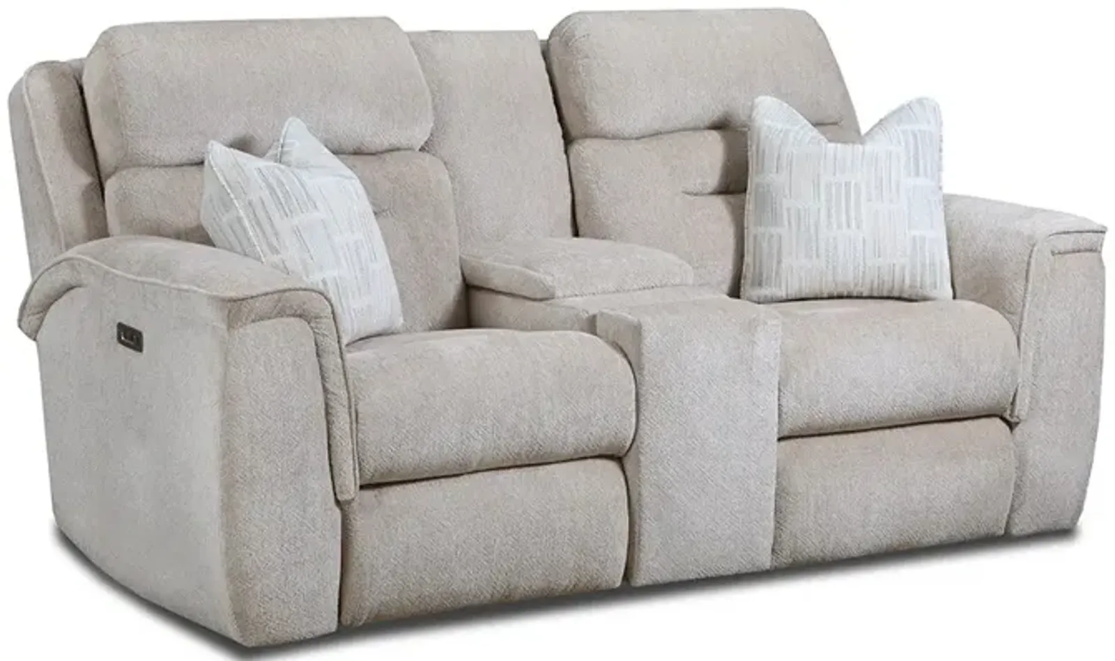 Titan Power Reclining Loveseat with Console