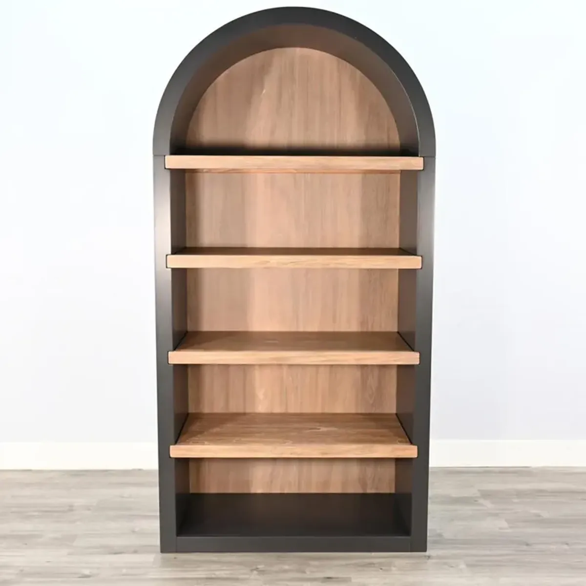 Blue Logan Arched Bookcase