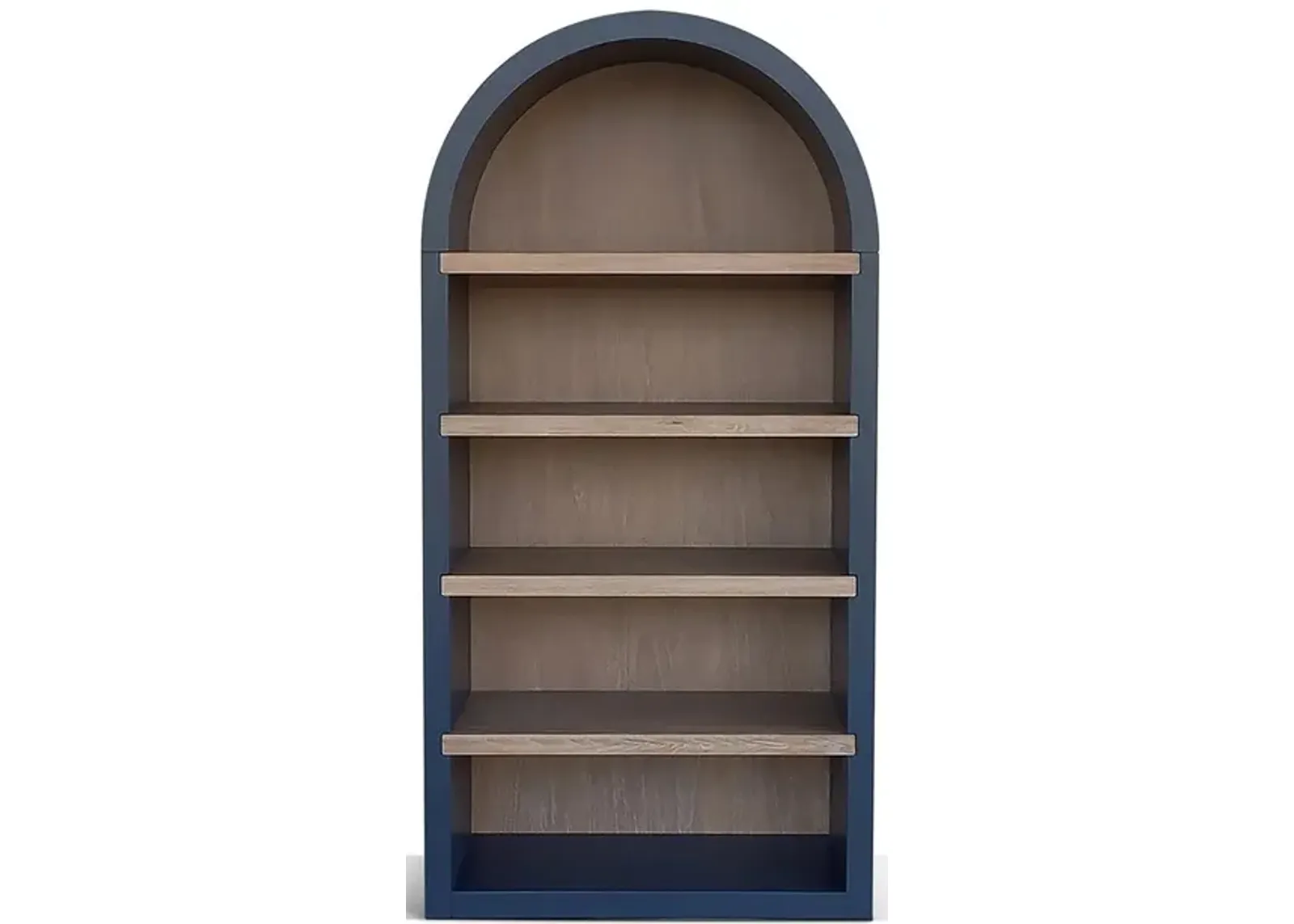 Blue Logan Arched Bookcase