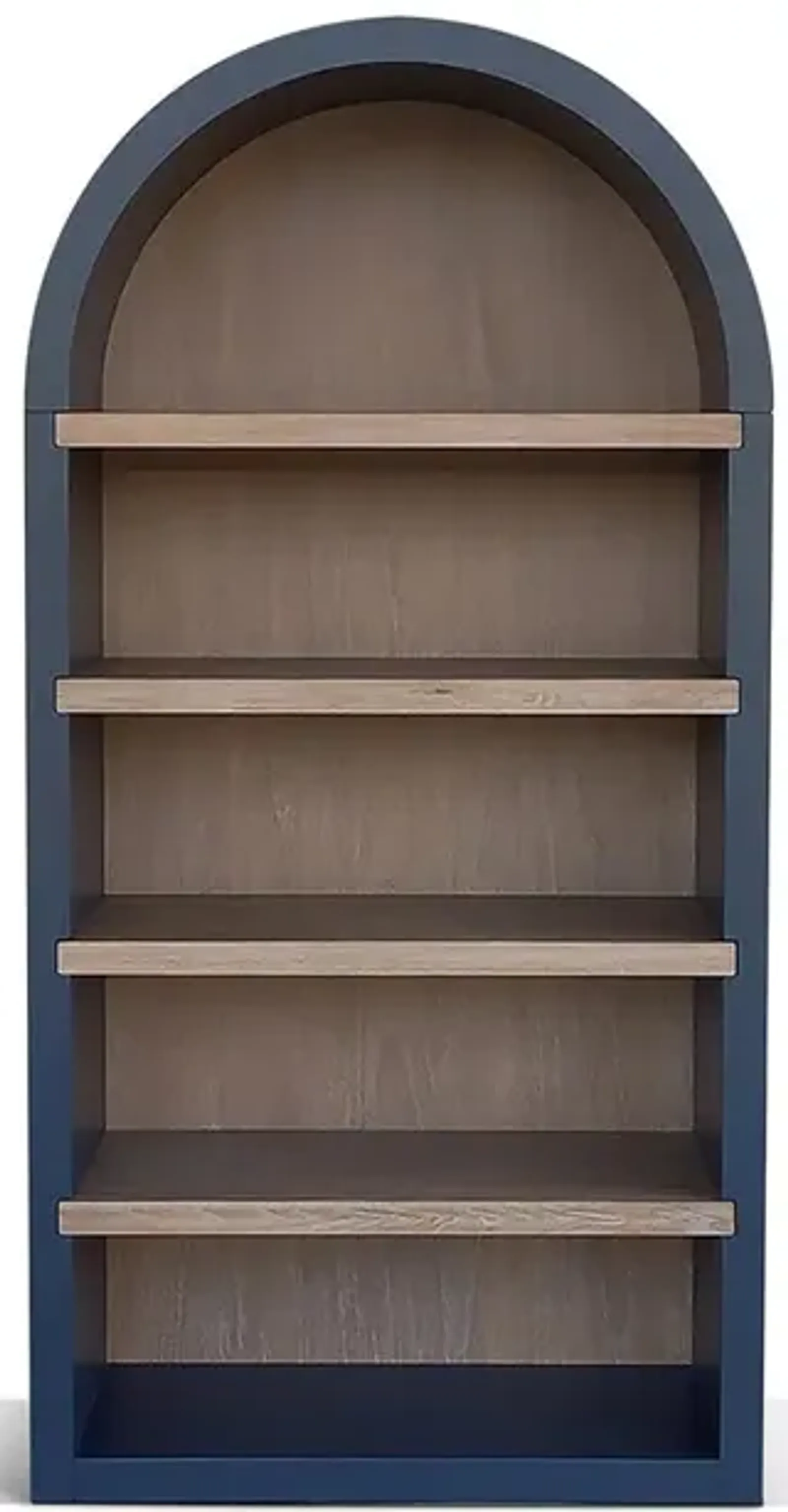 Blue Logan Arched Bookcase