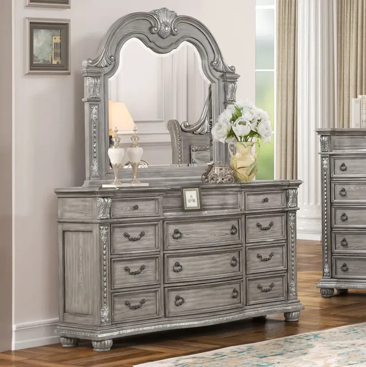 King Bedroom Charlotte Upholstered Bedroom Group