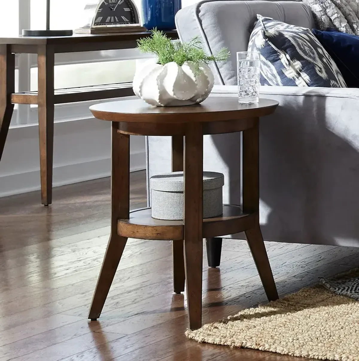 Ventura Boulevard Round End Table