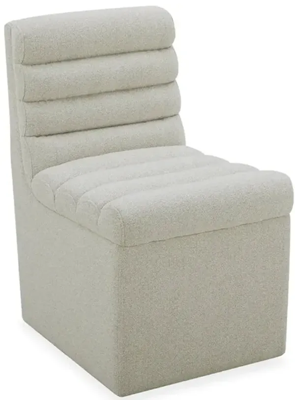 White Wayfarer Upholstered Dining Chair