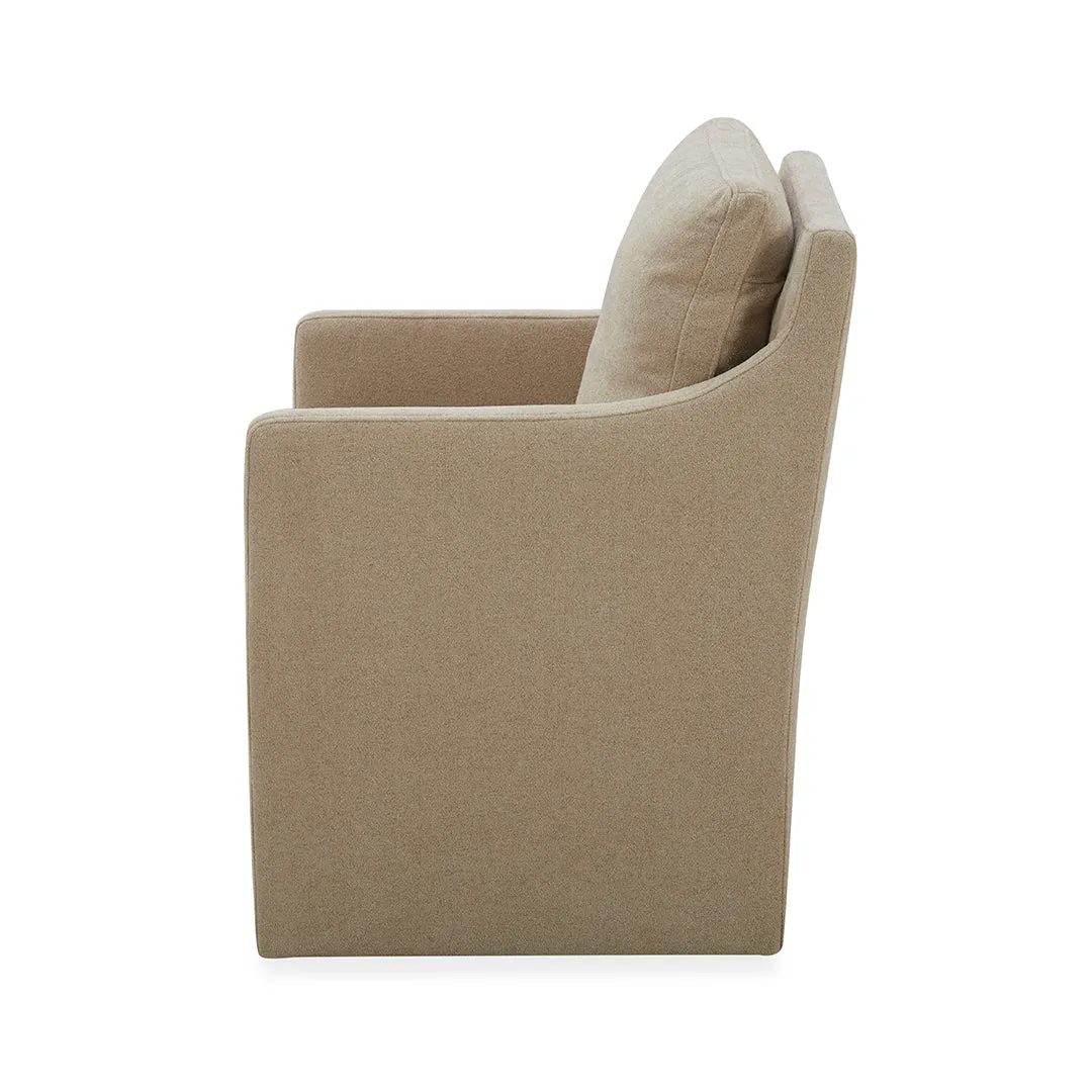 Sand Elite Upholstered Dining Arm Chair