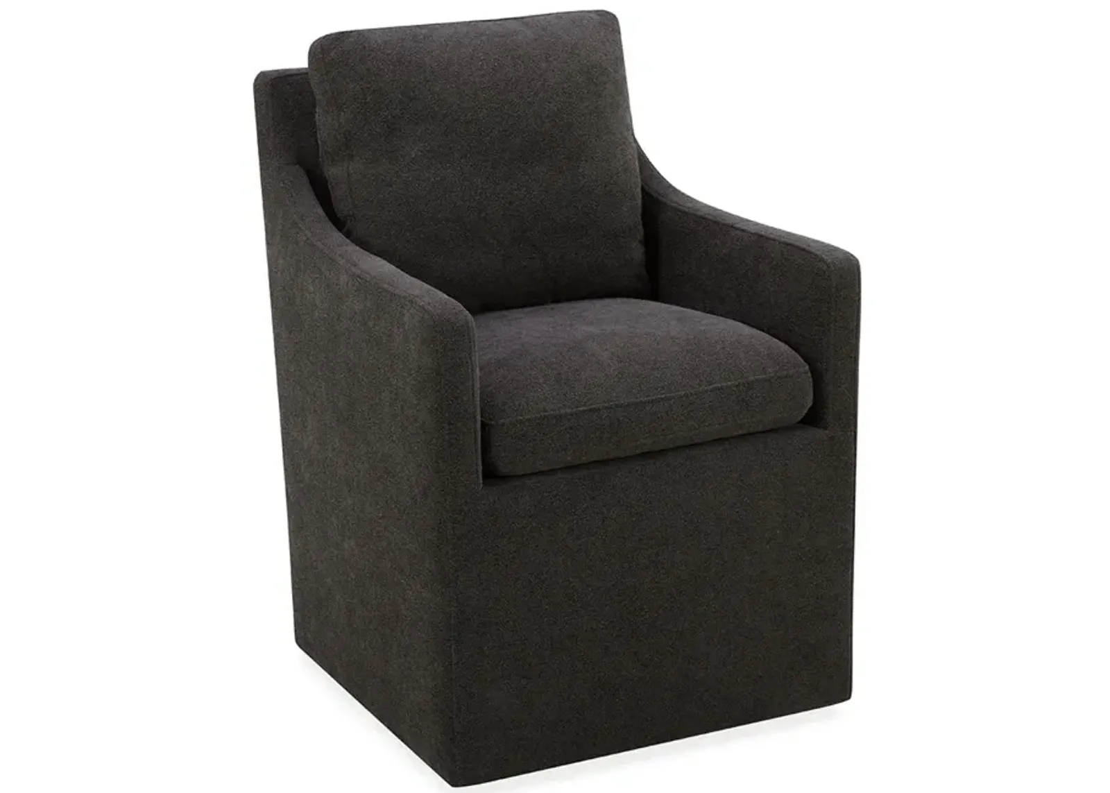 Charcoal Elite Upholstered Dining Arm Chair