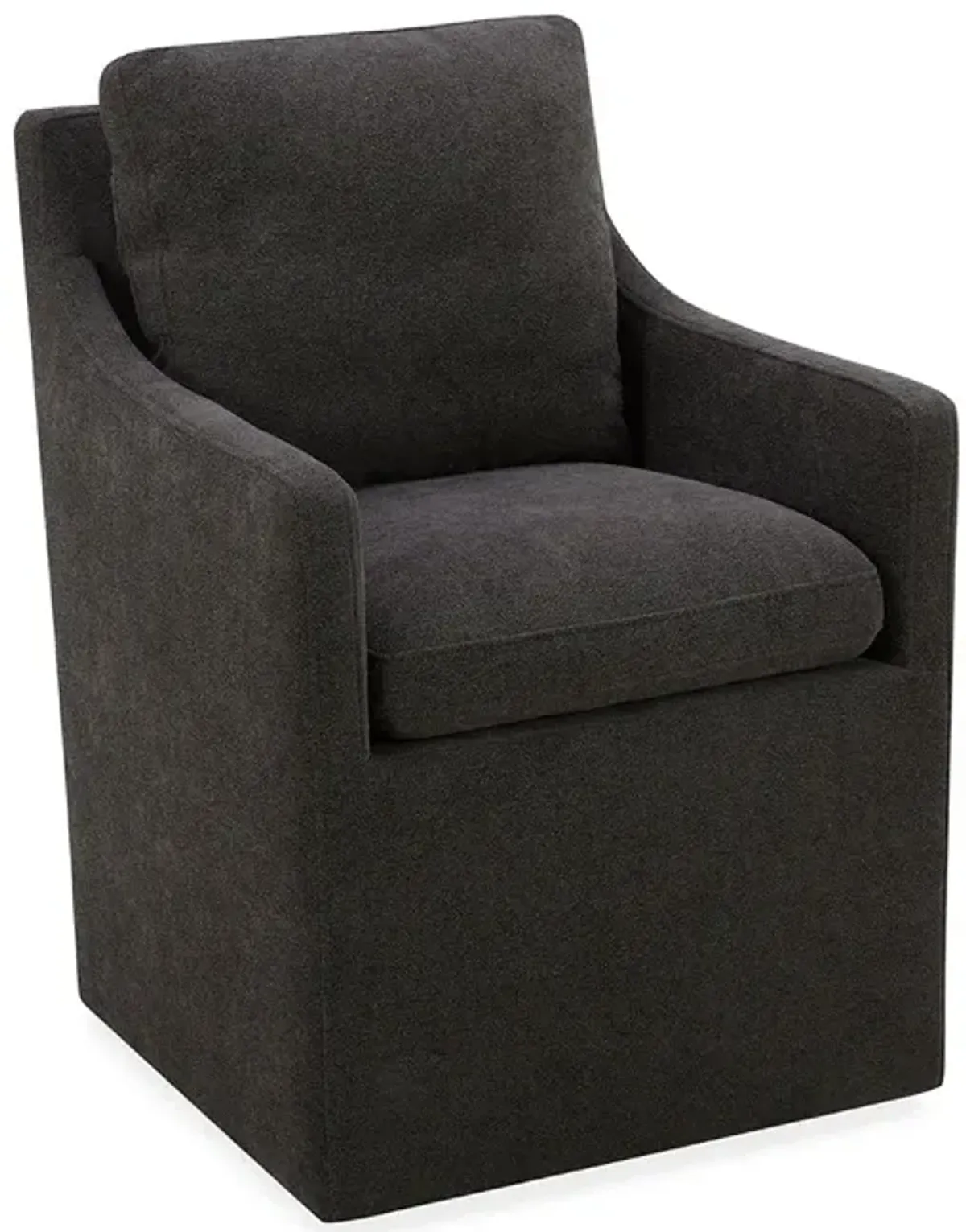 Charcoal Elite Upholstered Dining Arm Chair