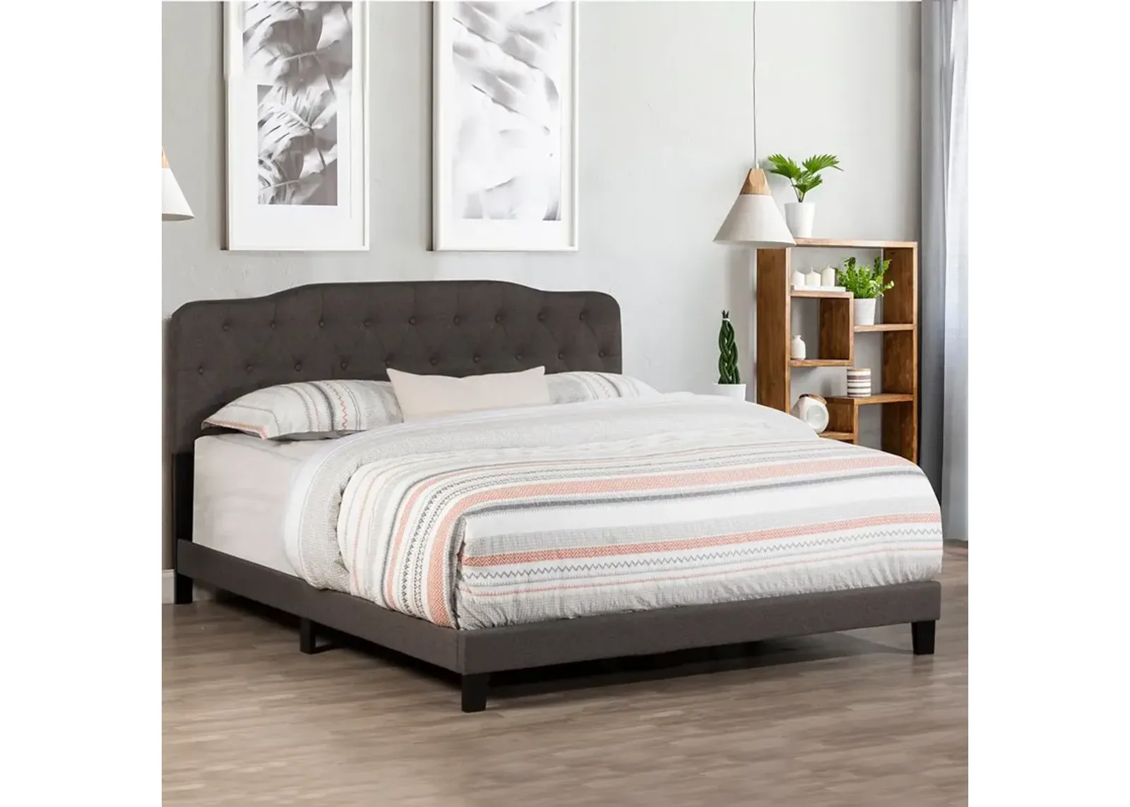 Nicole Upholstered Bed - Queen