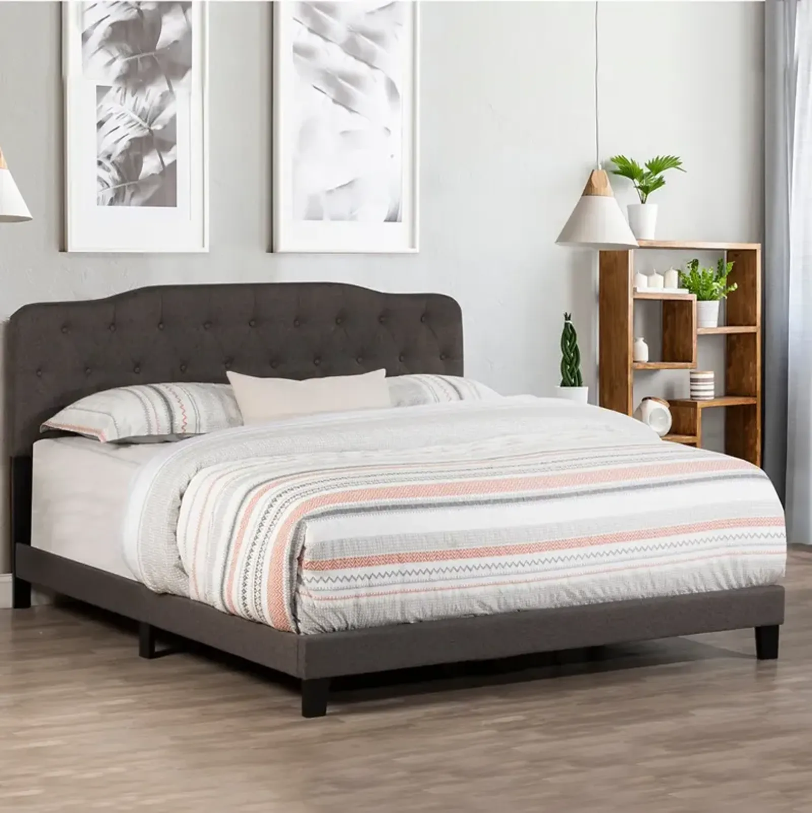 Nicole Upholstered Bed - Queen