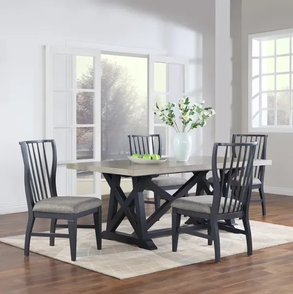 Gray Lawton Dining Set (5pc)