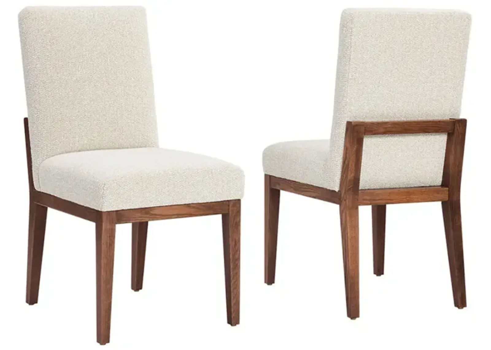 Natural Oak Dovetail Upholstered Side Chair