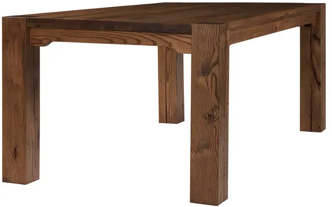 Natural Oak Dovetail Dining Table - 100 Inch