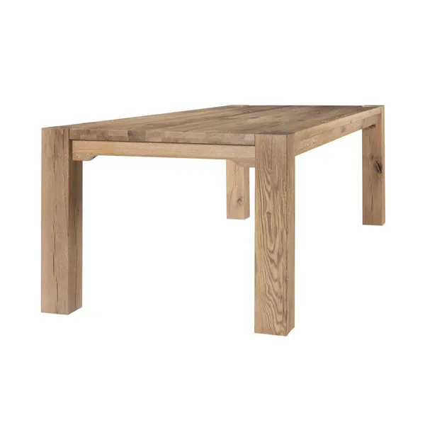 Light Brown Dovetail Dining Table - 100 Inch