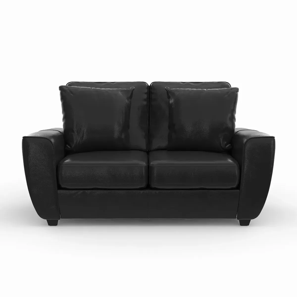 Black Chicago Loveseat