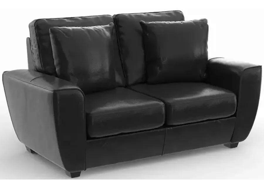 Black Chicago Loveseat