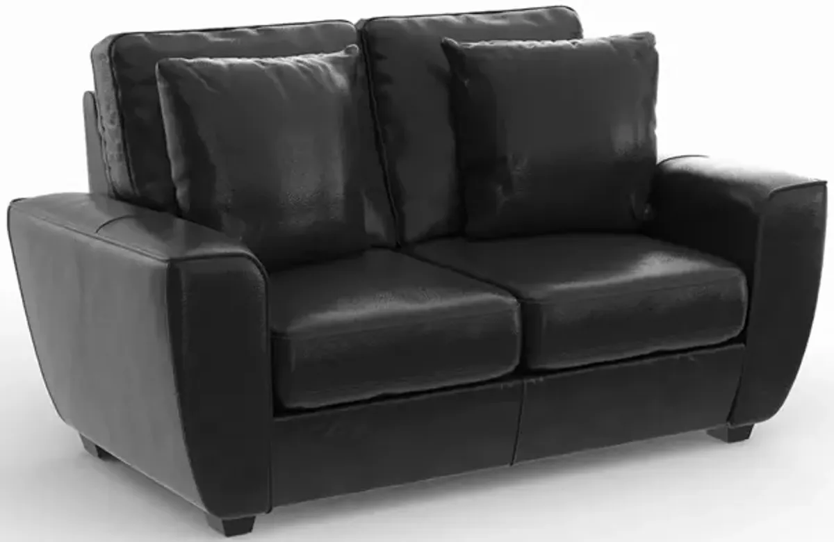 Black Chicago Loveseat